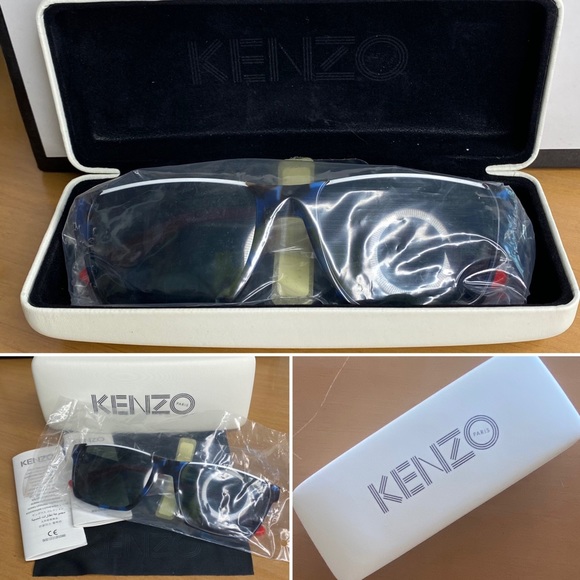 BNIP KENZO Paris Blue Tortoise Frame Glasses - Picture 13 of 16